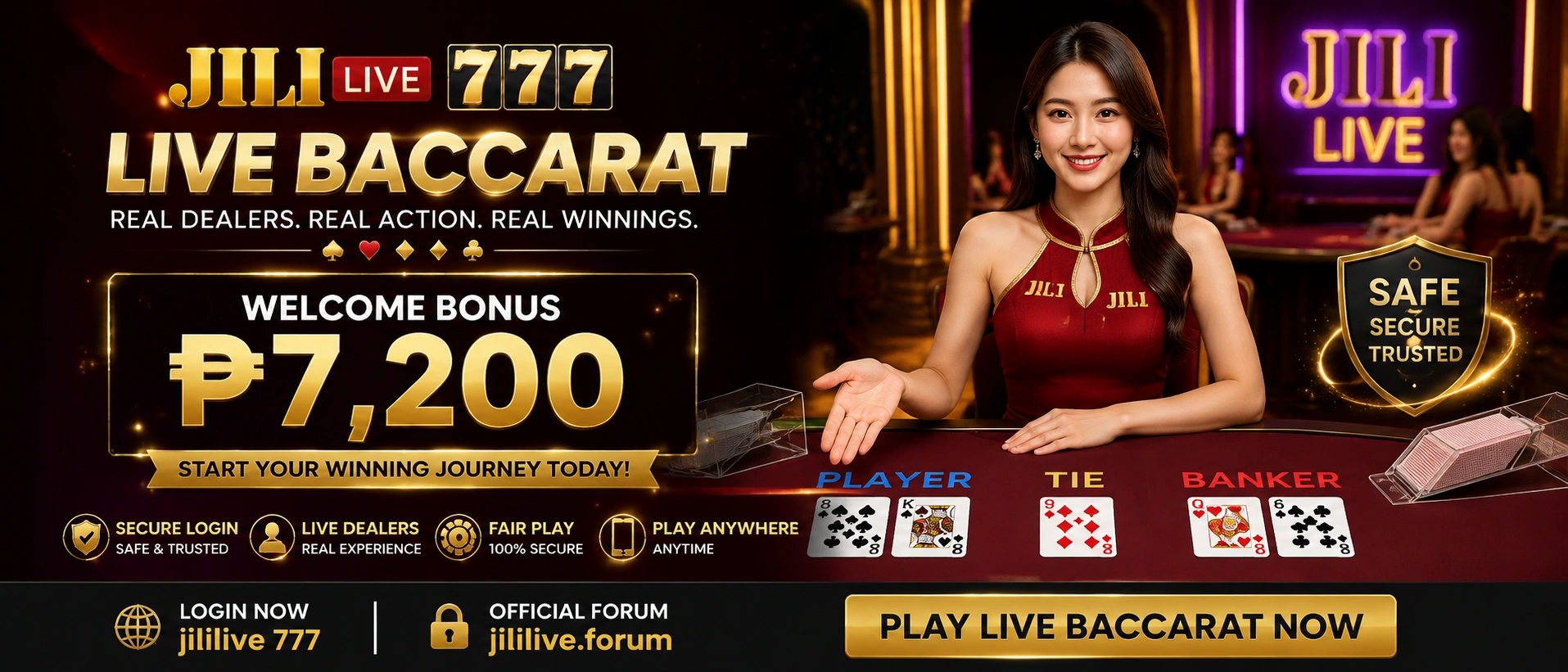 JILILIVE live casino lobby preview