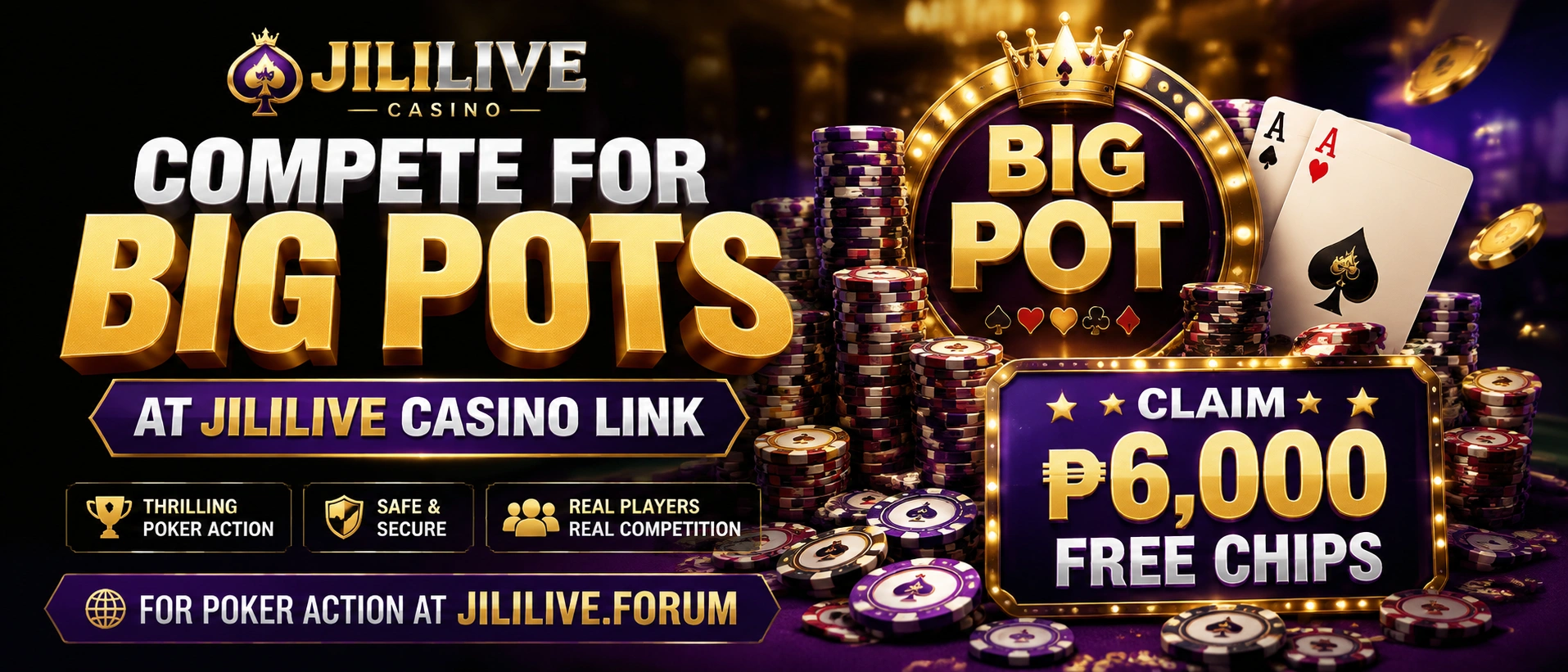 Poker room card showing a polished table layout