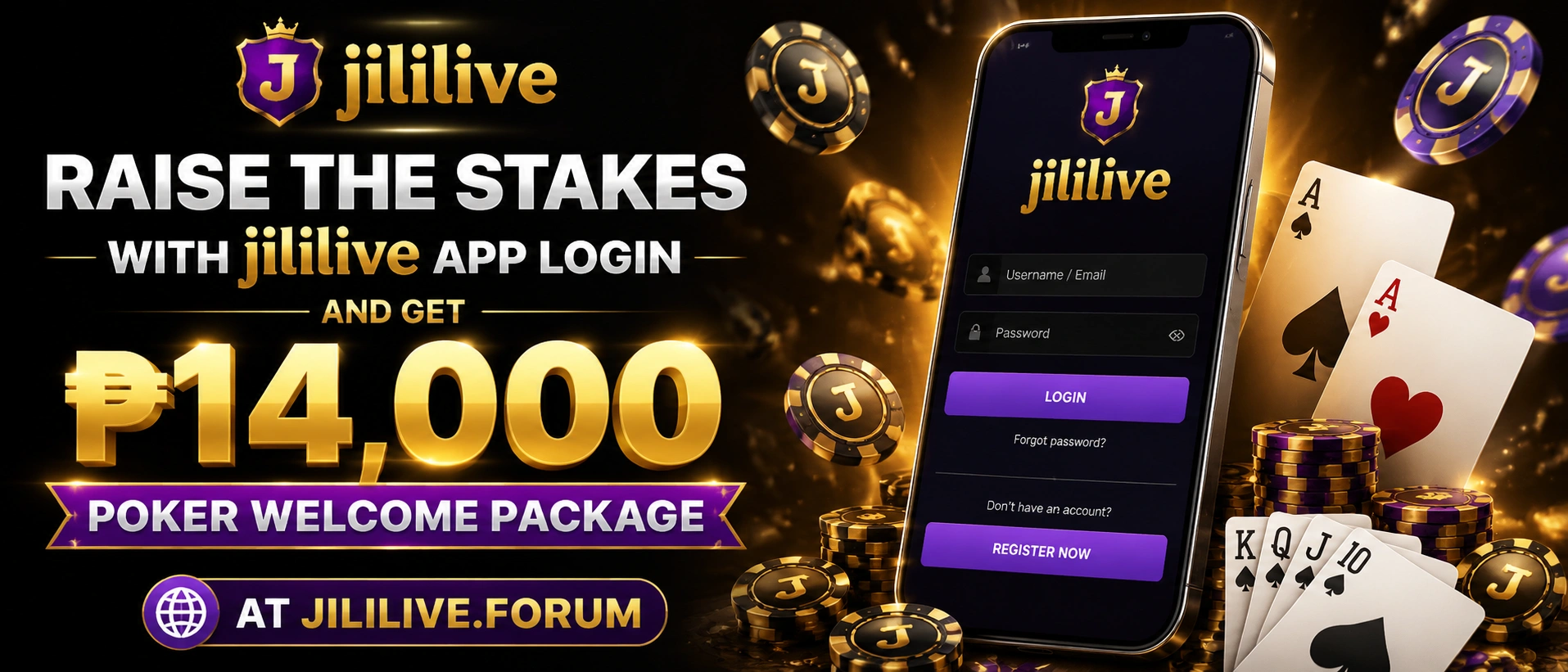 Poker game screen with a modern dark interface