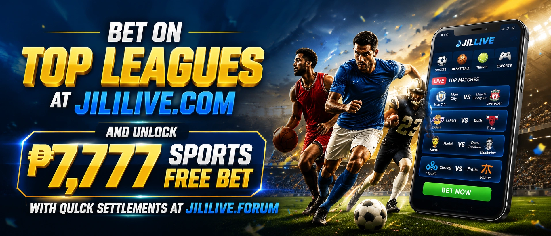 JILILIVE sports lobby visual